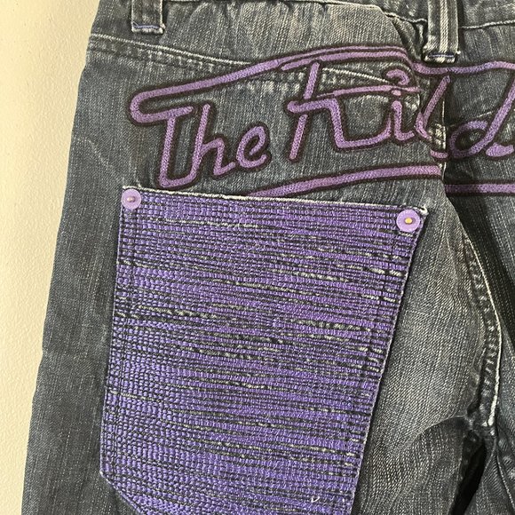 Lot 29 Embroidered Riddler Jeans Sz 34x31 DC Comics Rare Batman Denim - Picture 9 of 11